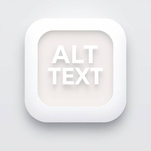 Icono que representa texto alternativo en imágenes